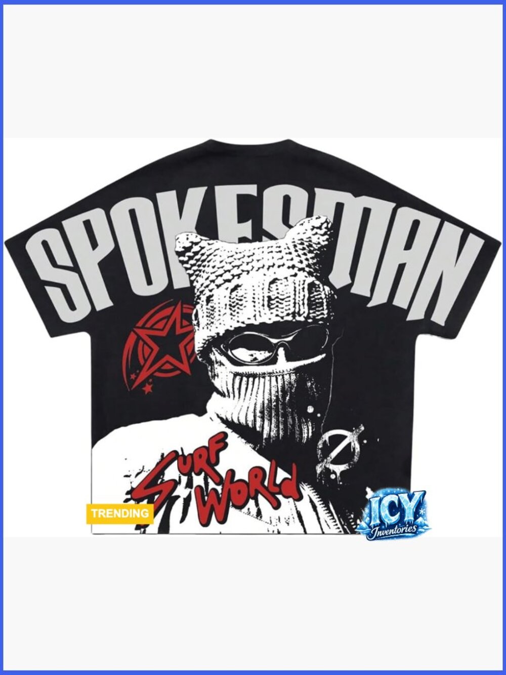 Men's Graphic T-Shirt Short Sleeve Loose Fit Polyester Summer Top